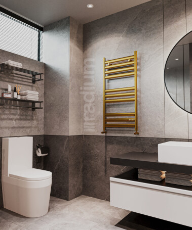 Damla Alüminyum Havlupan - Gold - (1)