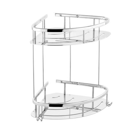 Hardal 20x20 cm İkili Köşe Şampuan Rafı - 