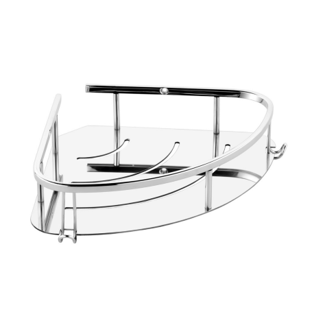 Hardal 20x20 cm Tekli Köşe Şampuan Rafı - 