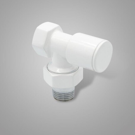 Beyaz 1/2 Köşe Radyatör Vanası 