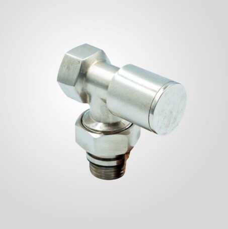 Mat Nikel 1/2 Köşe Radyatör Vanası 