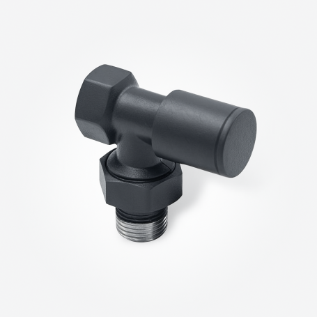 Antrasit Pex Köşe Radyatör Vanası - 