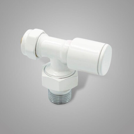 Beyaz Pex Köşe Radyatör Vanası - 